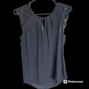 Candie's Black Chiffon Blouse